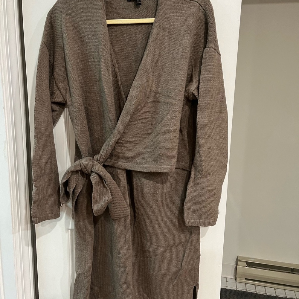 Banana Republic Wrap Midi Sweater Dress XL